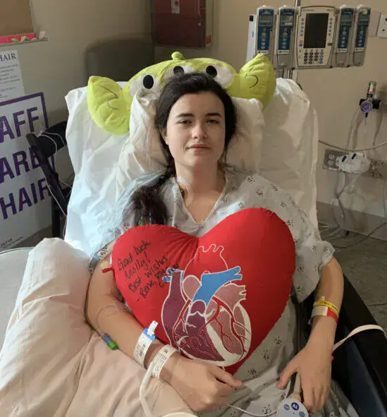 Molly in the hospital