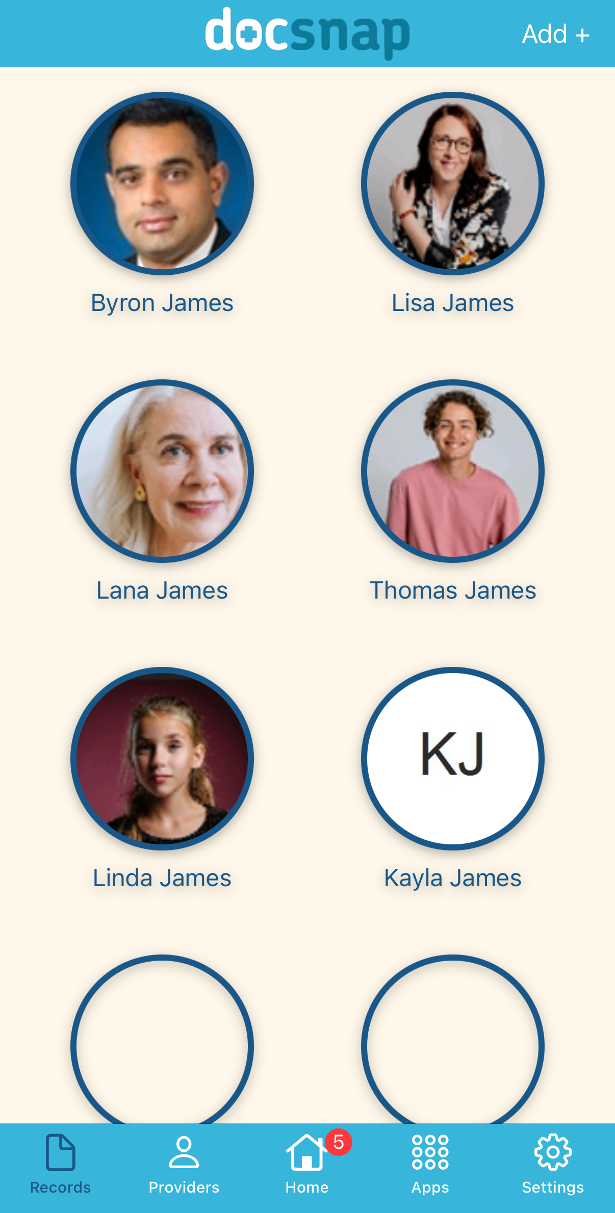 The Records page.