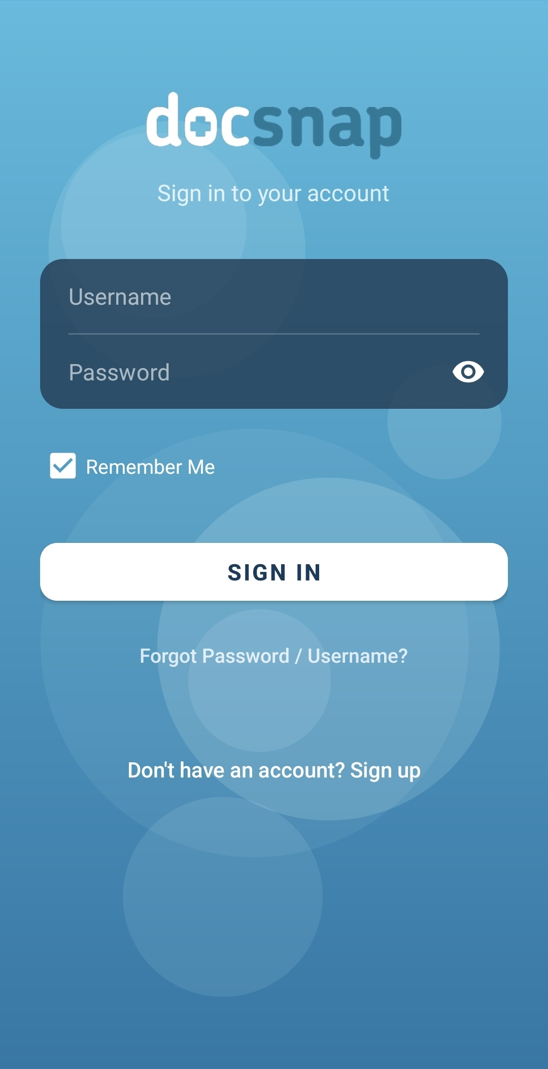 Start your sign up