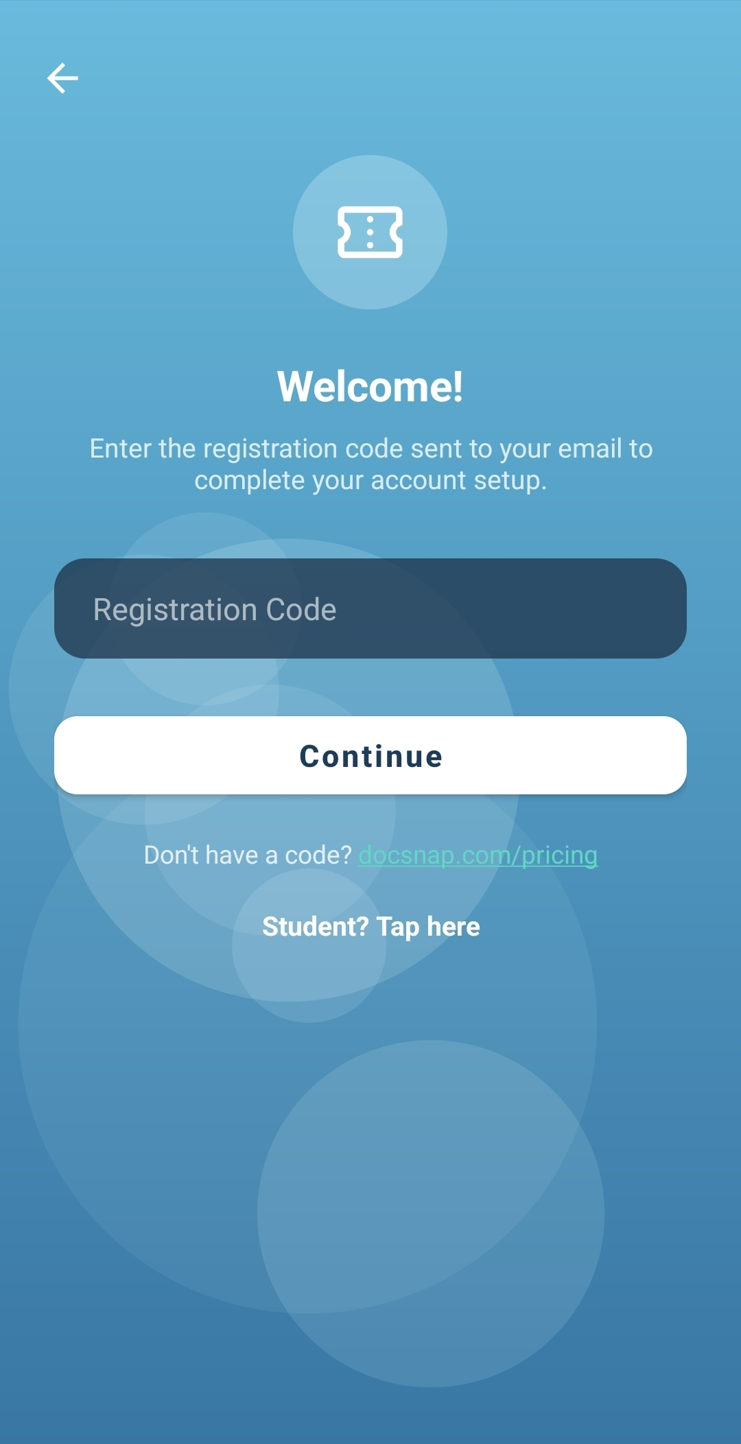 Enter your login code