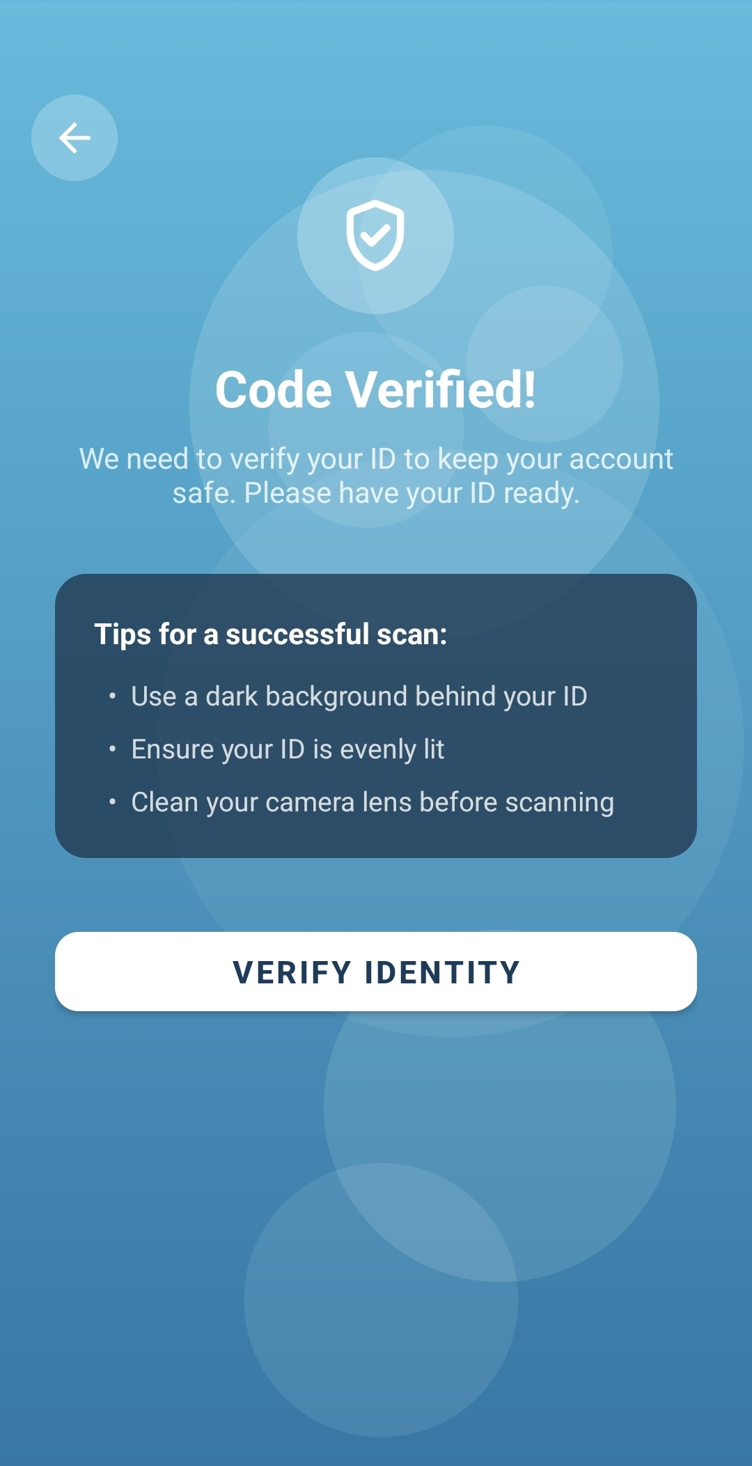 Verify your Identity