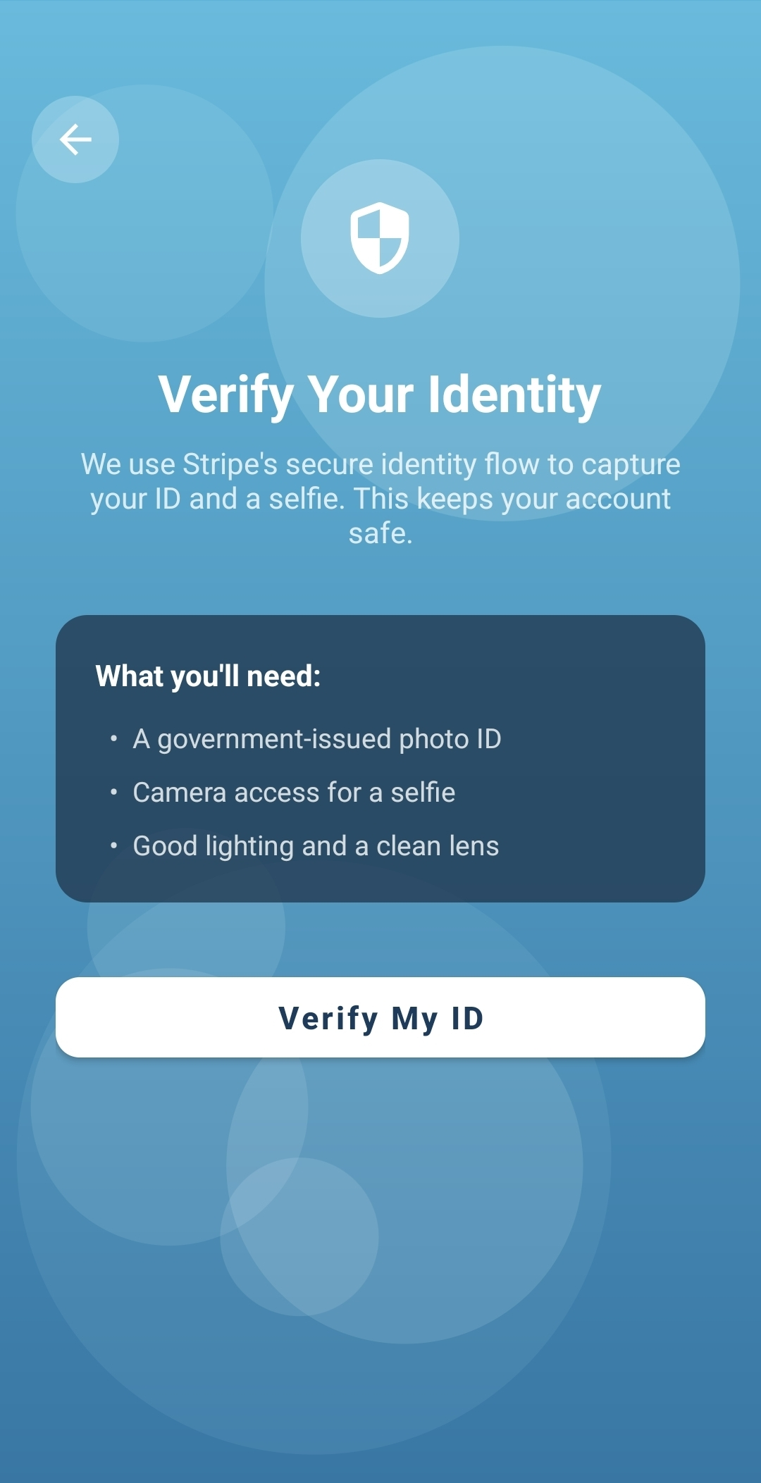 Scan your government-issued ID